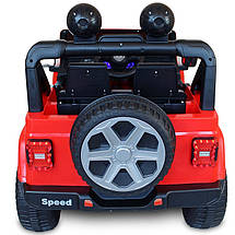 Дитяча машина на акумуляторі Just Drive GRAND-RS2. Два мотори по 30 Вт, MP3, 6 км/год. Червоний, фото 4