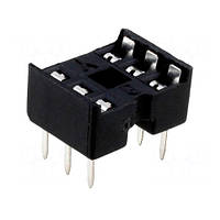 Панель SCS-6, 10шт, IC DIP 6 контактов узкая, 102655