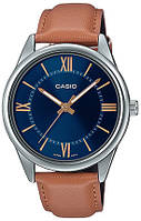 Часы с кварцевым механизмом Casio MTP-V005L-2B5 с кожаным ремешком
