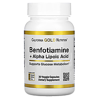 Бенфотиамин с альфа-липоевой кислотой (Benfotiamine+Alpha lipoic acid) 300 мг/150 мг 30 капсул