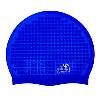 Шапочка для плавання CONQUEST силікон SC08 sport синя