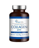 Super Labs Collagen pure - при дефиците коллагена кожи, суставов и костей, а также волос и ногтей, 90 кап.