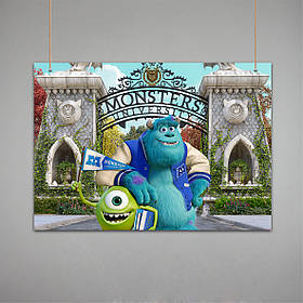 Постер: Корпорація монстрів, Monsters Inc. (Макет №1)