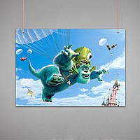 Постер: Корпорация монстров, Monsters, Inc. (Макет №2)