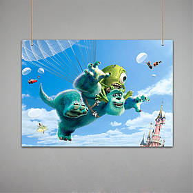 Постер: Корпорація монстрів, Monsters, Inc. (Макет No2)
