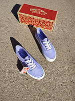 VANS Authentic Light BLUE кеды криперы светло синие на белой подошве текстиль унисекс кроссовки EUR 38 - (24 cm)