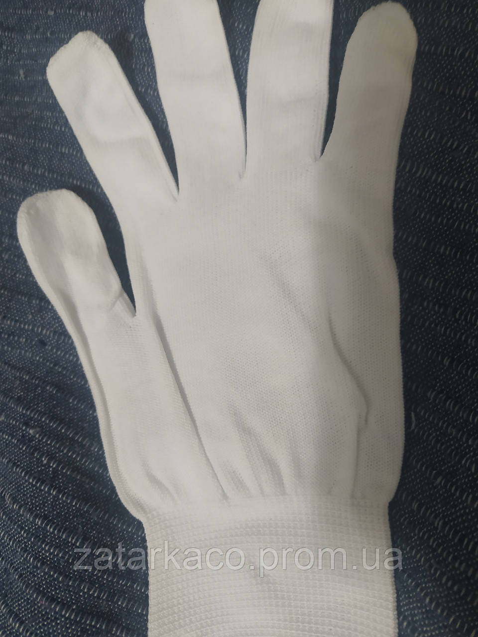Хлопковые перчатки 60% хлопок косметические рабочие перчатки тонкие для рук. Цена за одну пару - фото 2 - id-p1806211002