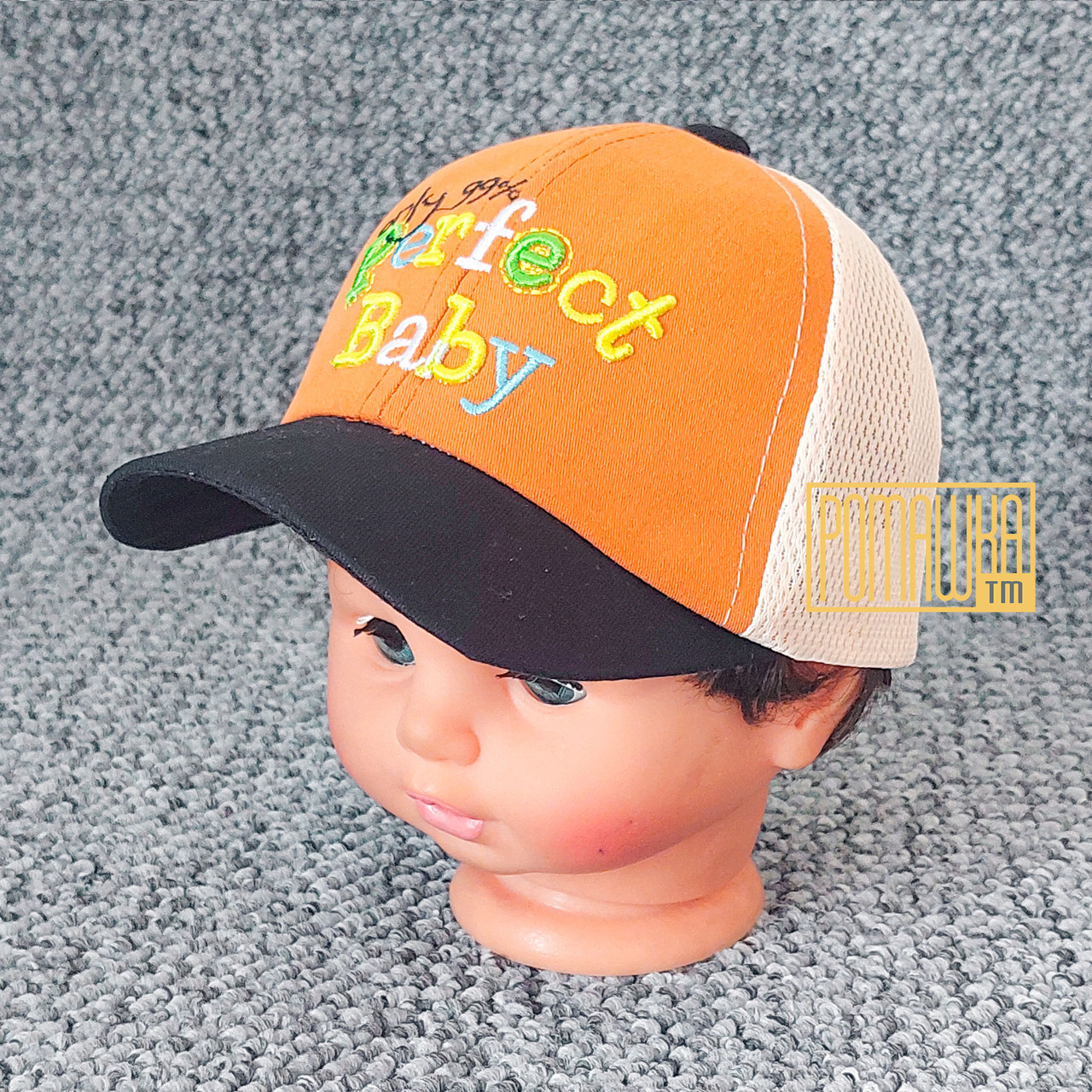 44-48 6 міс-1,5 року із сіткою літня кепка бейсболка для малюків хлопчика з регулятором позаду 6077 КРЧ, фото 1