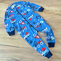 92 (86) 1-1,5 года трикотажный спальный человечек сдельная пижама слип комбинезон для сна детский 8150 СН