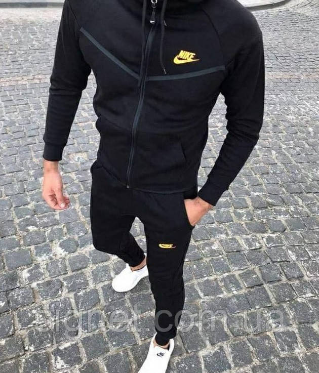 Спортивный костюм Найк. Мужской черный спортивный костюм Nike найк (ID ...