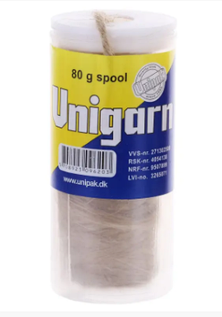 Льон сантехнічний UNIPAK Unigarn 80г. (Котушка в контейнері) (UP0587)