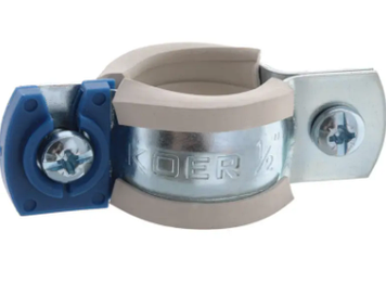 Хомут трубний оцинкований KOER KCB.10.G 1/2 "(20-25) сірий (KR2784)