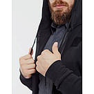 Реглан тактичний з капюшоном на блискавці Чорний mil-tec TACTICAL HOODIE 11472002 -L, фото 6