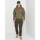 Реглан з капюшоном на блискавці Mil-tec Tactical hoodie Olive 11472012-S, фото 8