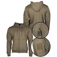 Реглан тактический Mil-tec с капюшоном на молнии Tactical hoodie Olive 11472012 XL