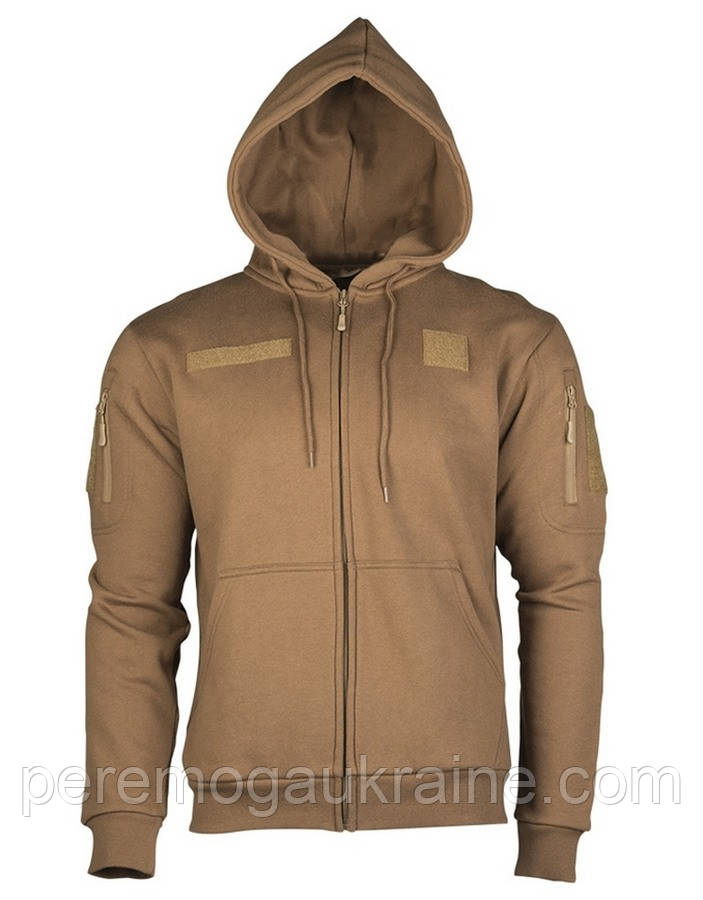 Реглан тактичний з капюшоном на блискавці "Tactical hoodie" Койот 11472019, фото 1
