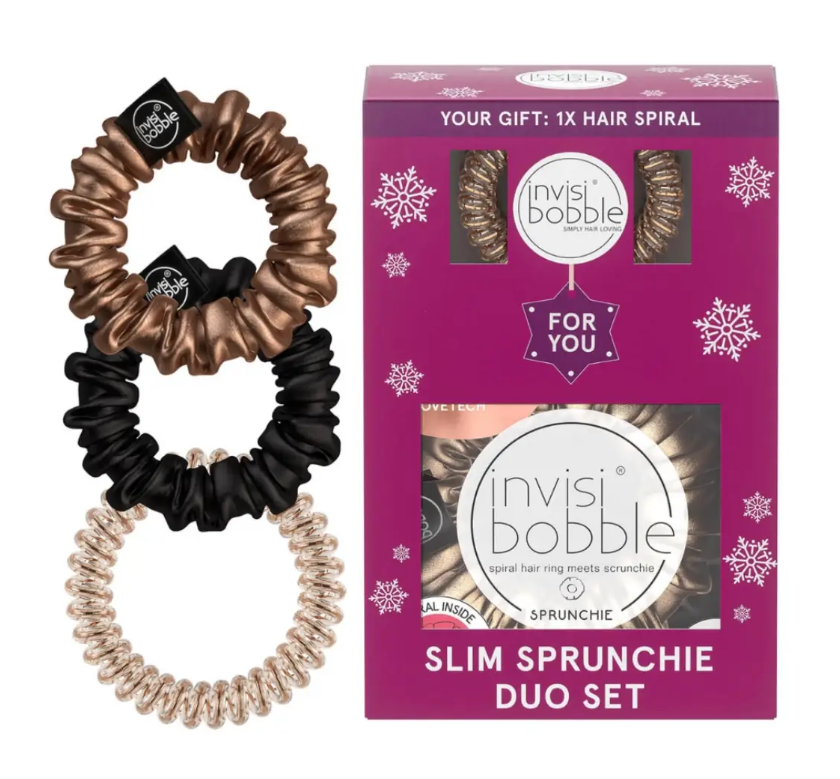 Подарунковий набір invisibobble GIFT SET You're Golden (2 резинки SPRUNCHIE та 1 резинка SLIM)