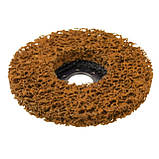 Диск зачистний із спіненого абразиву помаранчевий 125*22,2*13 мм, P46, T27 INTERTOOL BT-0605 mst, фото 4