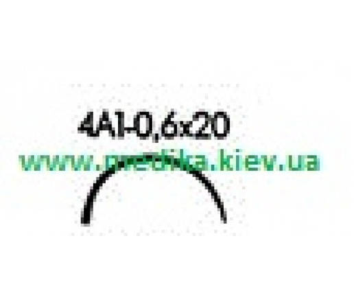 4А1 0,6 х 20 Голка хірургічна вигнута 4/8 окружності., фото 1