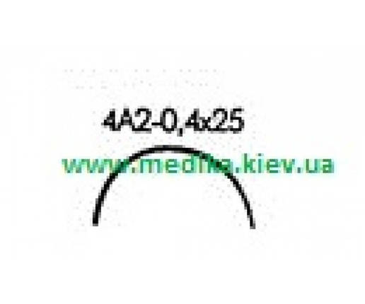 4А2 0,4 х 25 Голка хірургічна вигнута 4/8 обводу., фото 1