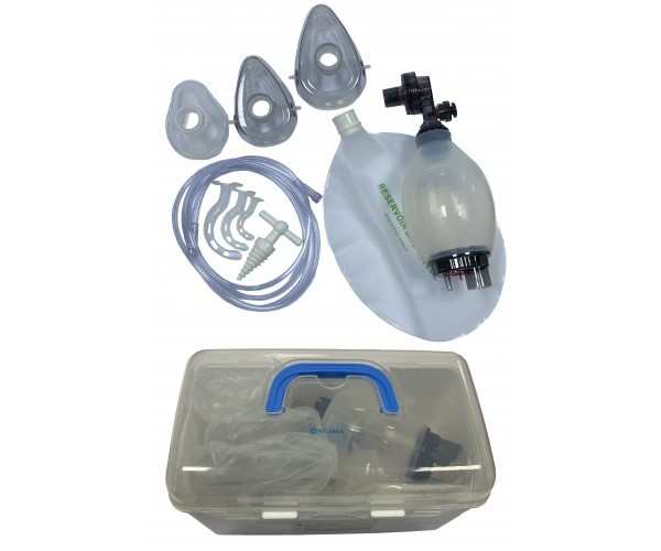 TW8121 Апарат штучної вентиляції легень із ручним приводом "МЕДИКА" багаторазовий комплект "педіатричний"