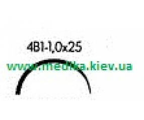 4В1 1,0 х 25 Голка хірургічна вигнута  4/8 окружності.