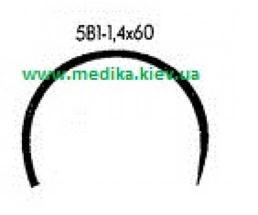 5В1 1,4 х 60  Голка хірургічна вигнута  5/8 окружності., фото 1