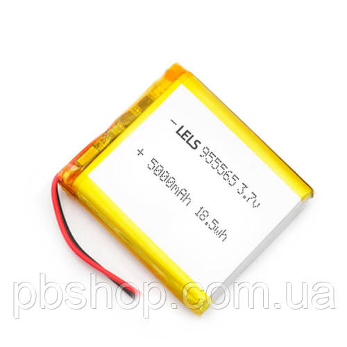 Акумулятор 955565 Li-pol 3.7В 5000мАг Powerbank, планшетів, GPS