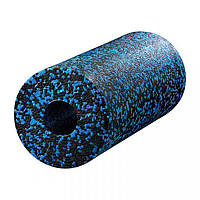 Массажный ролик (валик, роллер) гладкий 4FIZJO EPP PRO+ 33 x 14 см 4FJ1417 Black/Blue