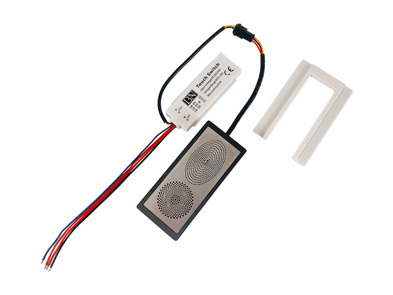 Сенсорний вимикач для дзеркал LB-05-ВТ з динаміком 2 клавіши 65W  bluetooth dimmer 12-24V