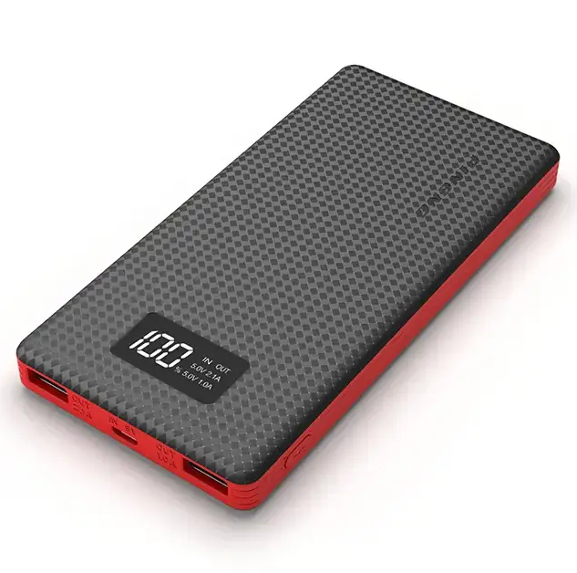Портативний зовнішній акумулятор Pineng PN-963 10000 mAh Power Bank Чорний
