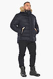 Комфортна чорно-синя куртка чоловіча модель 49868, фото 2