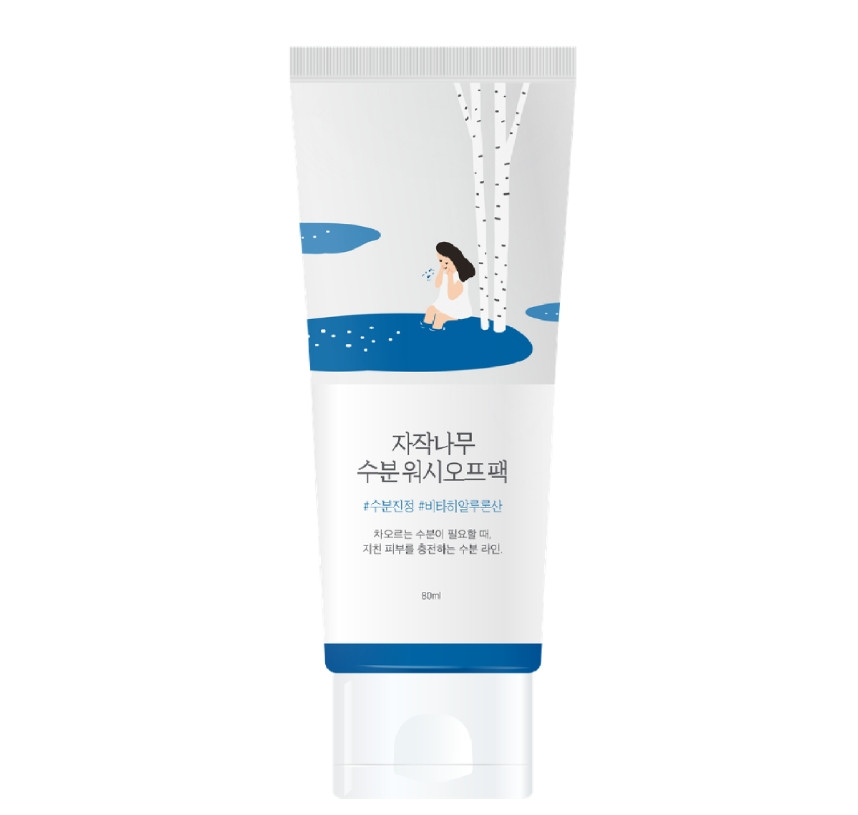 ROUND LAB Birch Juice Moisturizing Washoff Pack 80 ml - Зволожуюча маска з березовим соком, фото 1