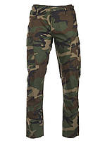 Армейские брюки Mil-Tec Teesar RipStop BDU Slim Fit woodland 11853120