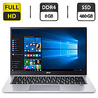 Новый ультрабук Acer Swift SF314-511-360U/14"/Core i3 2 ядра 4.1GHz/8GB DDR4/480GB SSD/UHD Graphics/Win10