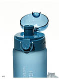 Спортивна пляшка для води з поїльником Hello Water 780 мл синій (LB-88594), фото 4