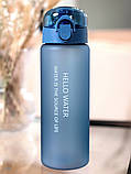 Спортивна пляшка для води з поїльником Hello Water 780 мл синій (LB-88594), фото 6
