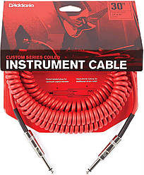 Кабель D'Addario PW-CDG-30RD Coiled Instrument Cable - Red