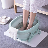 Складана ванна масажер для ніг із чотирма роликами MB MS силіконова ванна масажна для ступень ніг