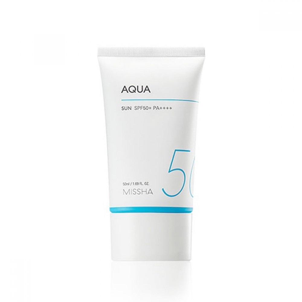Зволожуючий сонцезахисний гель Missha Aqua Sun Gel SPF50+ PA++++, фото 1