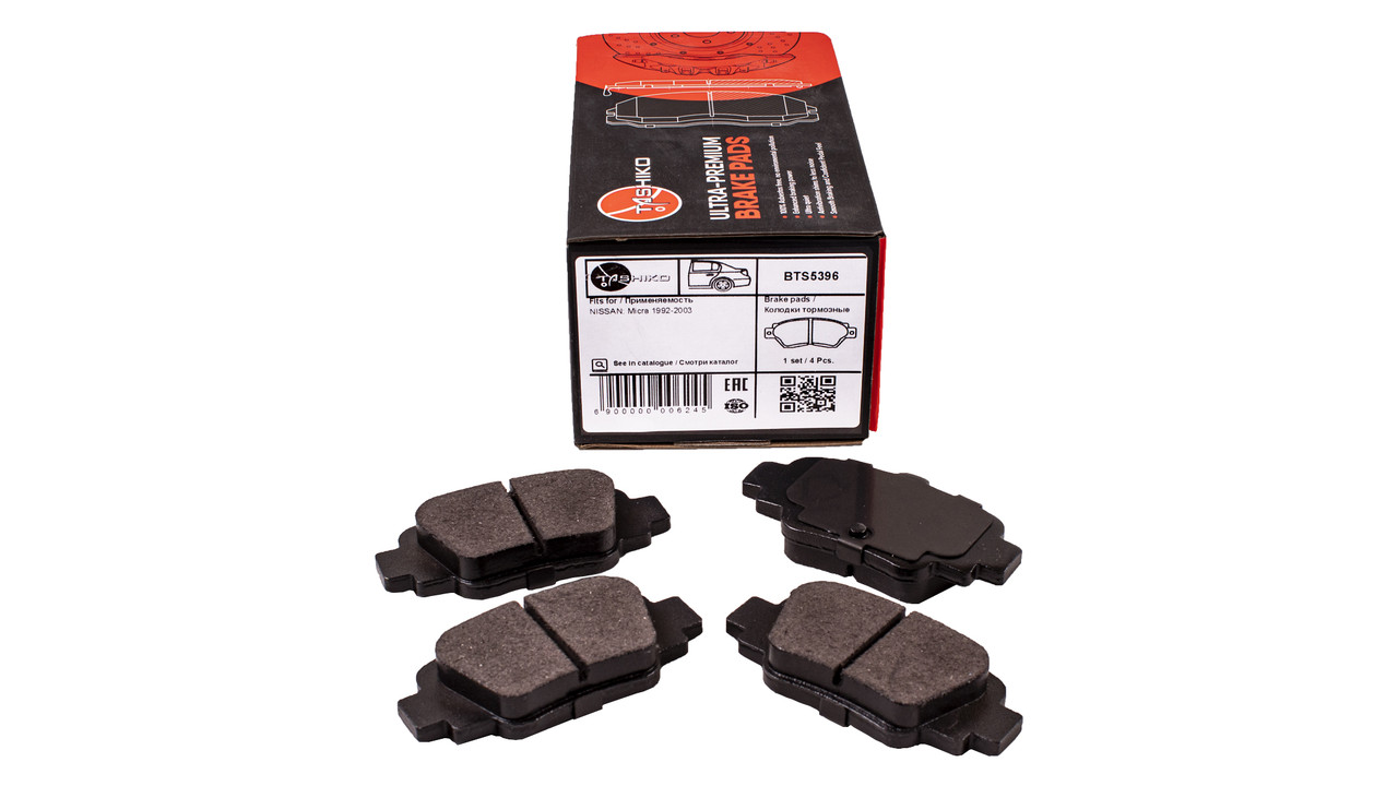 Колодки гальмівні TASHIKO задні BTS5396 FDB992 Nissan Micra K11 92-03