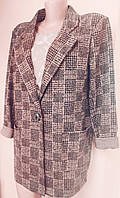Клітчастий полегшений піджак без підкладки 46-48-52 розміру
