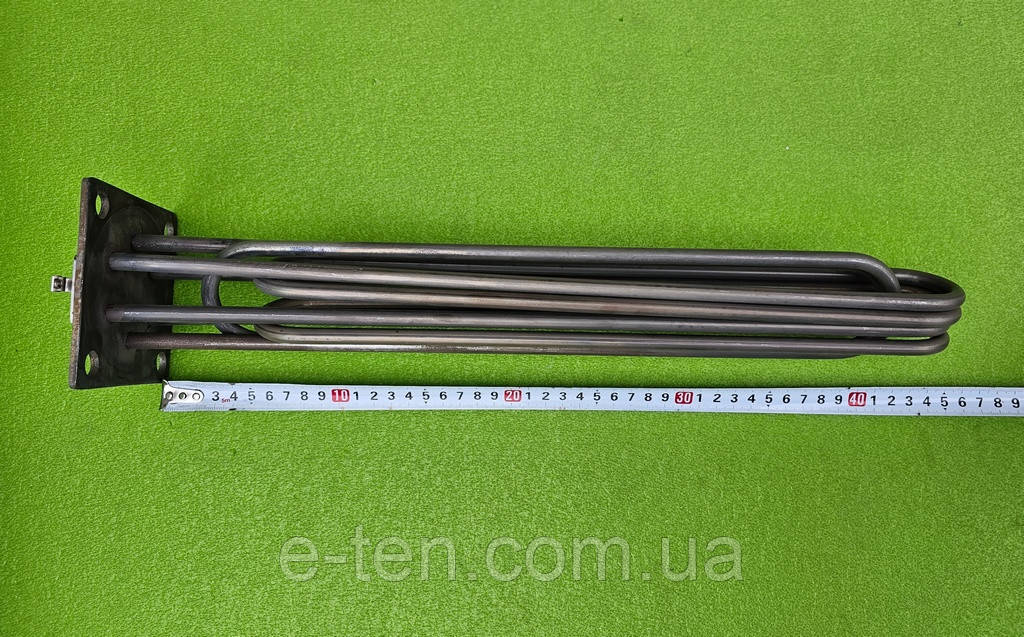 Блок-тен нержавійка 15 кВт / 220-380В / на квадратному фланці 100*100мм до електрокотлів опалювання (ЕЛЕКТРОН-Т), фото 1