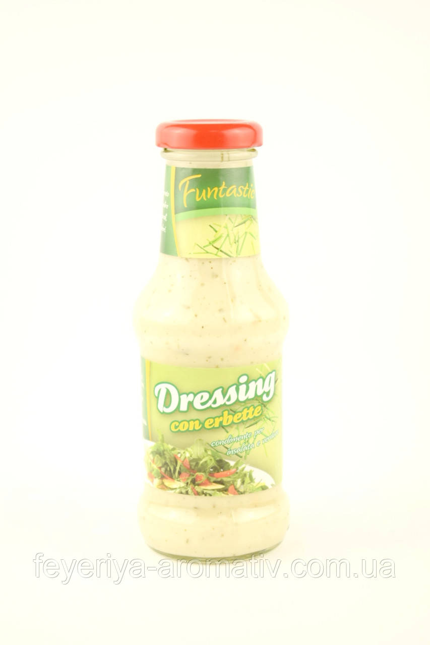 Заправка з травами для салатів та овочів Dressing con Erbette 250 мл Німеччина