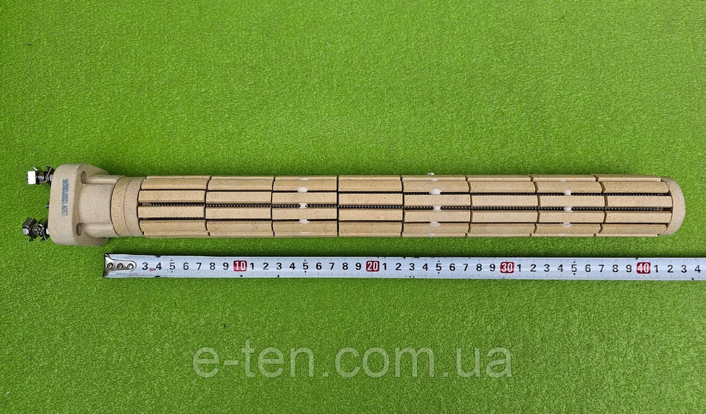 Тен стеатитовий OASIS 2400W (1200/1200W) / L=415мм (під фланець-колбу 450мм) до бойлерів ATLANTIC Steatite