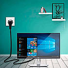 Мережевий кабель для комп'ютера 1,5 м UKC ACS від 220V / Шнур блоку живлення комп'ютера чи монітору, фото 2