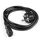 Мережевий кабель для комп'ютера 1,5 м UKC ACS від 220V / Шнур блоку живлення комп'ютера чи монітору, фото 4