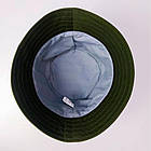 Панама чоловіча з прапором України 58-60 см, Хакі / Котонова панамка на літо, фото 8