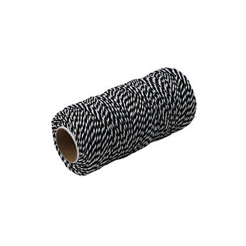 Шнурок поліпропіленовий кручений біло-червоний, 80м (Радосвіт)