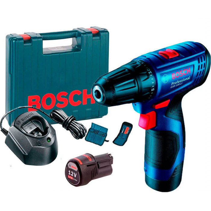 Акумуляторний дриль-шуруповерт Bosch GSR 120-LІ (12 В, 2х2 А*год, 30 Н*м)